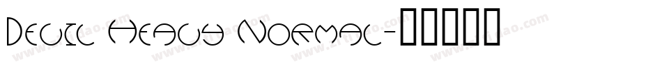 Devil Heavy Normal字体转换